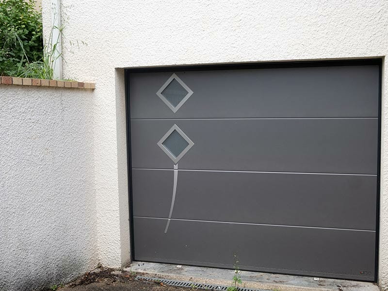 Porte de garage Aludoor grise anthracite