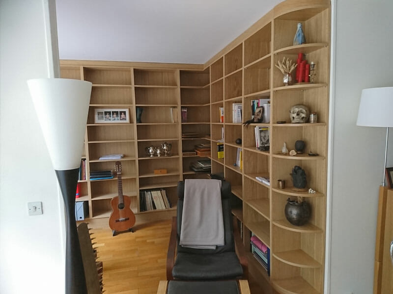 Bibliothèque sur-mesure à Paris