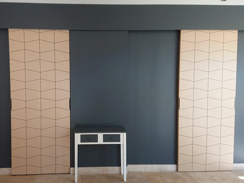 Réalisation et pose de deux portes coulissantes à Itteville