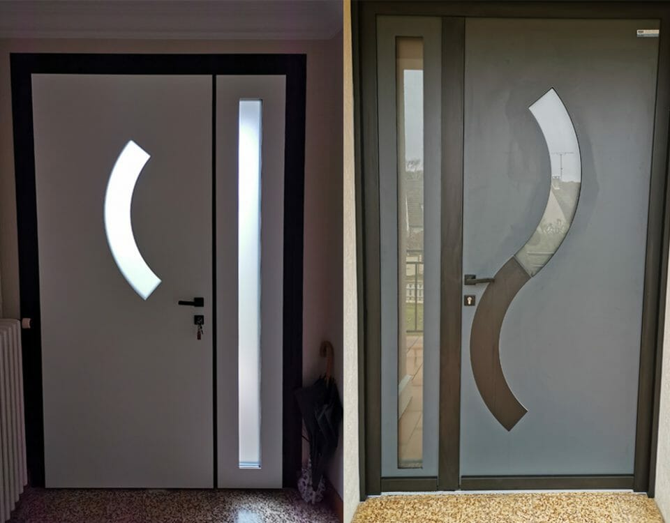 Porte d'entrée en Aluminium posée à Boutigny-sur-Essonne