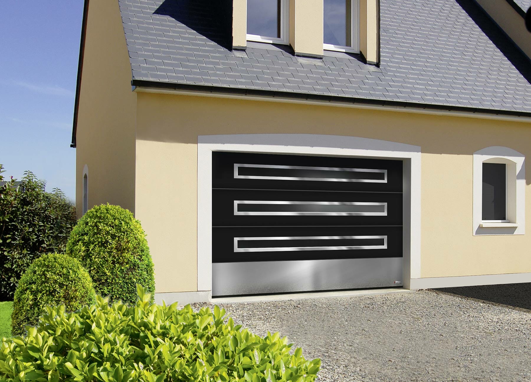 Porte de garage sectionnelle plafond
