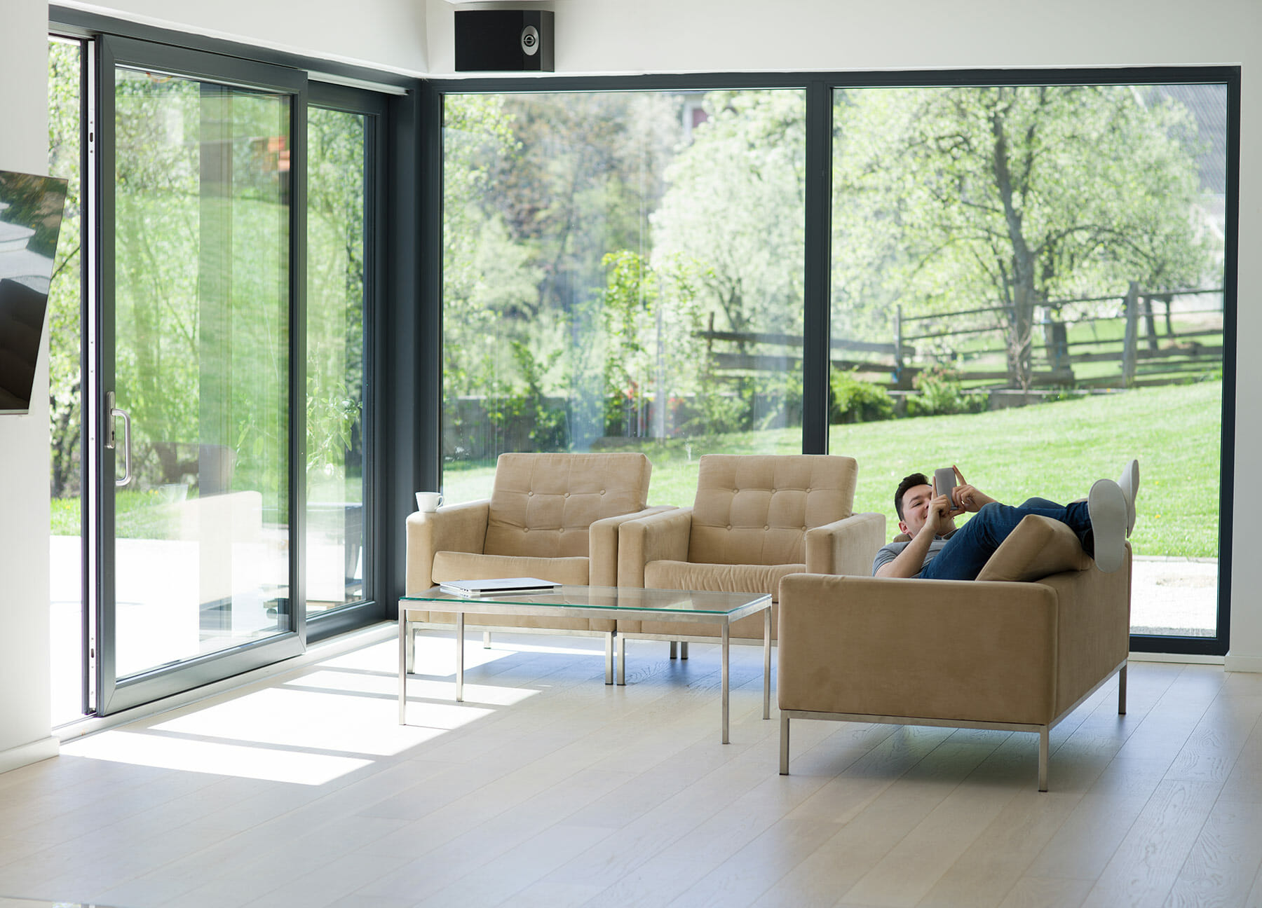 Coulissant en aluminium OuvertureS avec montant s fins