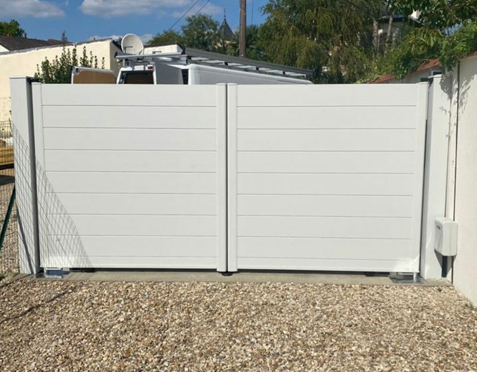 Pose d'un portail aluminium à Soisy-sur-seine