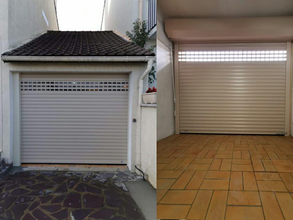 Pose d'une porte de garage en Aluminium Villiers sur orge