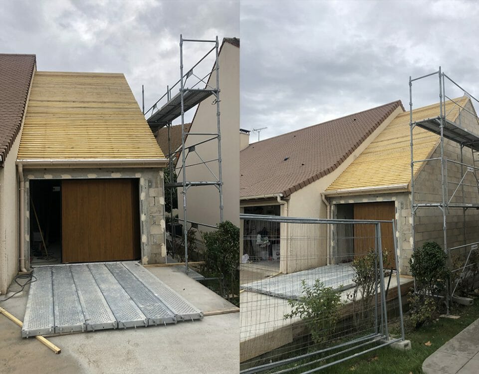 Agrandissement maison à Milly la Forêt