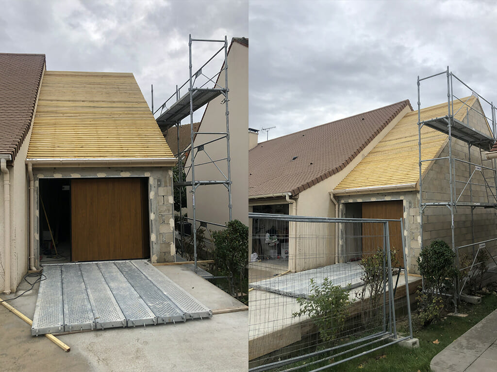 Agrandissement maison à Milly la Forêt