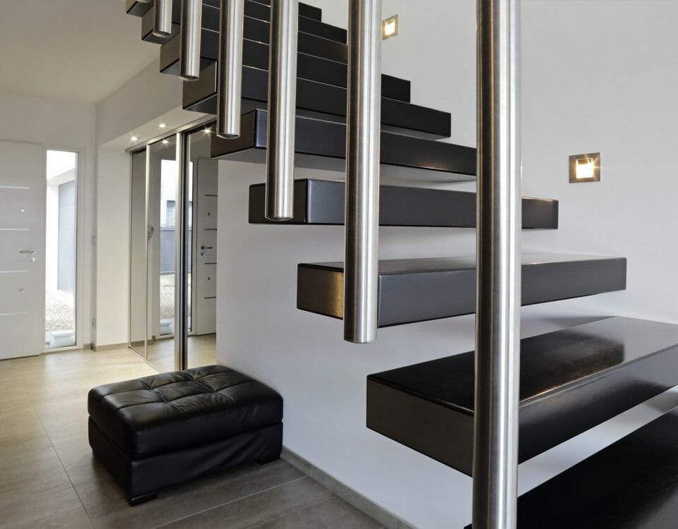 Escalier sur-mesure bois et acier
