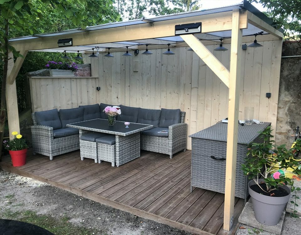 Réalisation Pergola bois à la Ferté-Alais