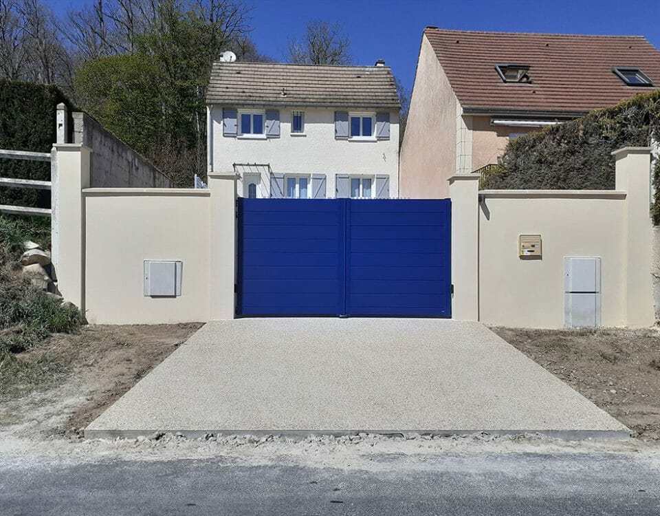 Pose d'un portail en aluminium à Boutigny