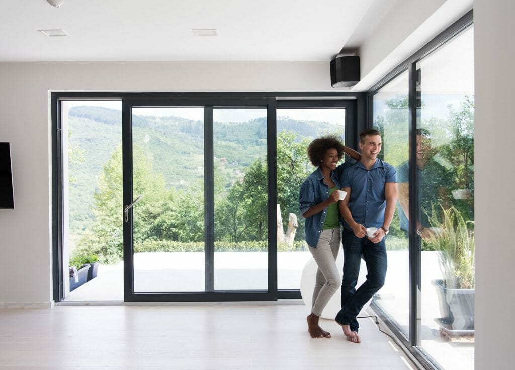 Grande fenêtre aluminium isolante
