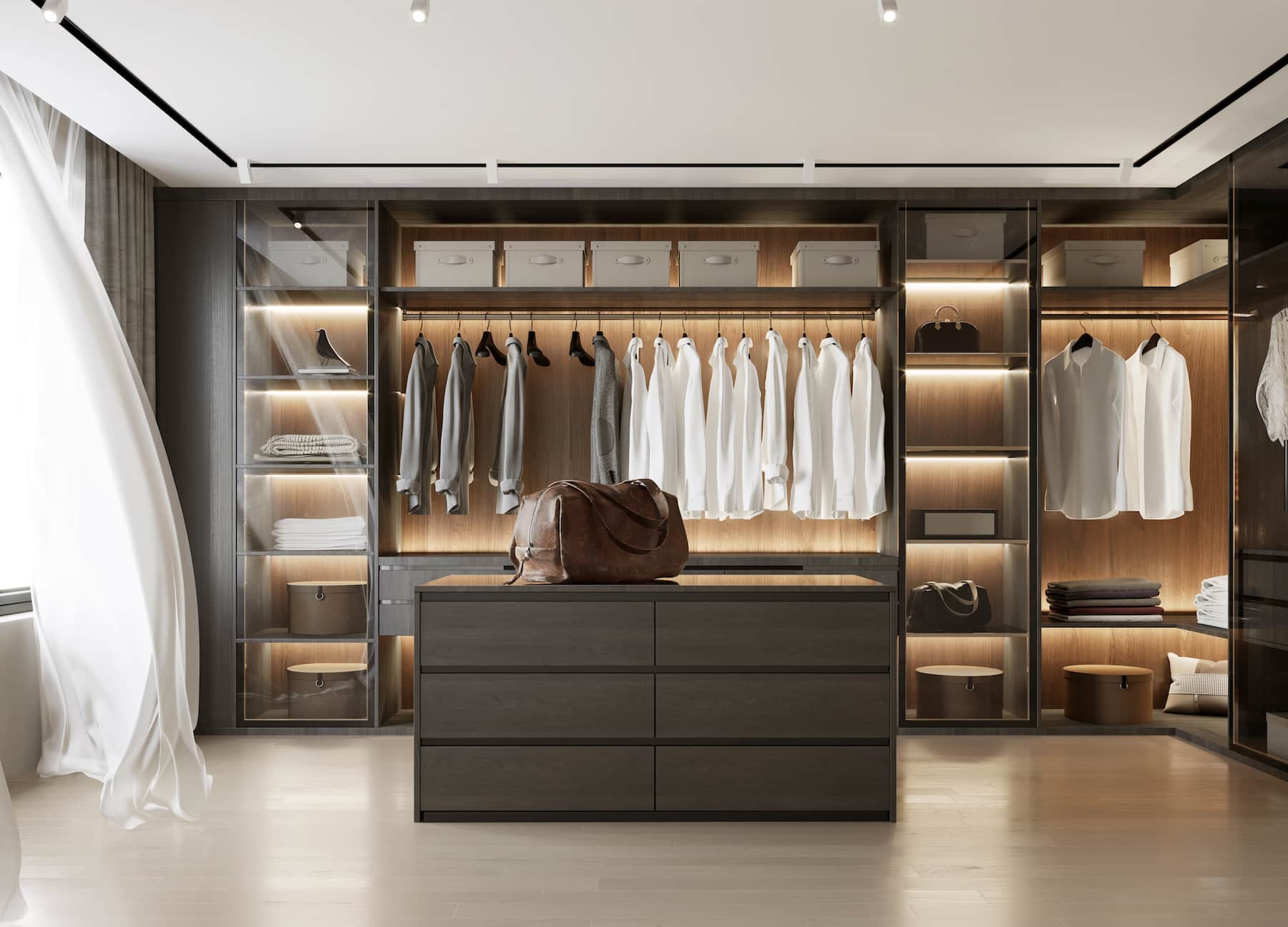 comment aménager l'intérieur de son dressing