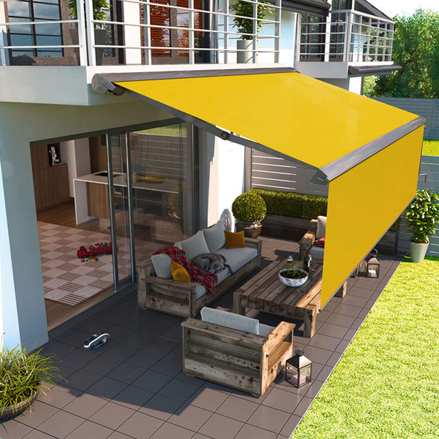 Store banne jaune