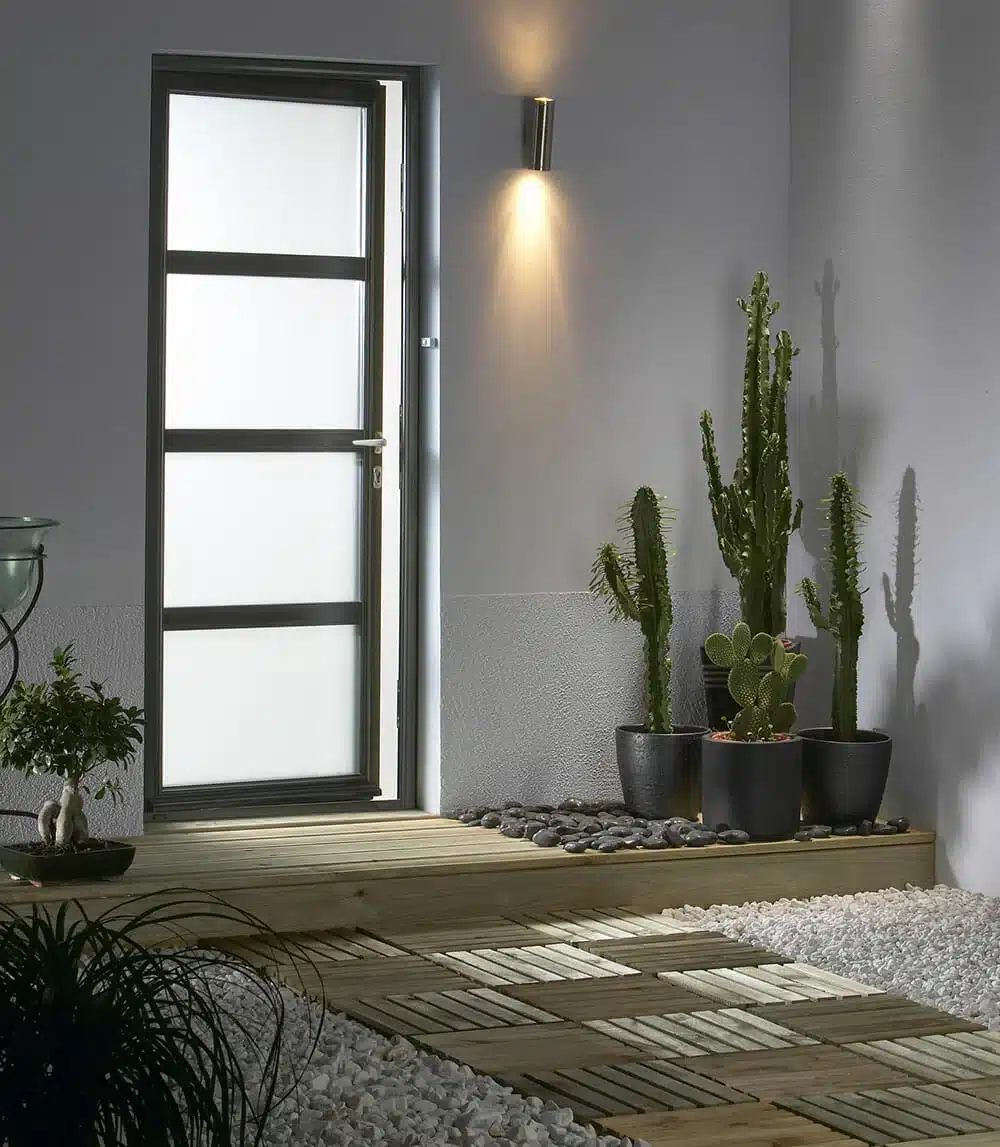 Porte en PVC transparente