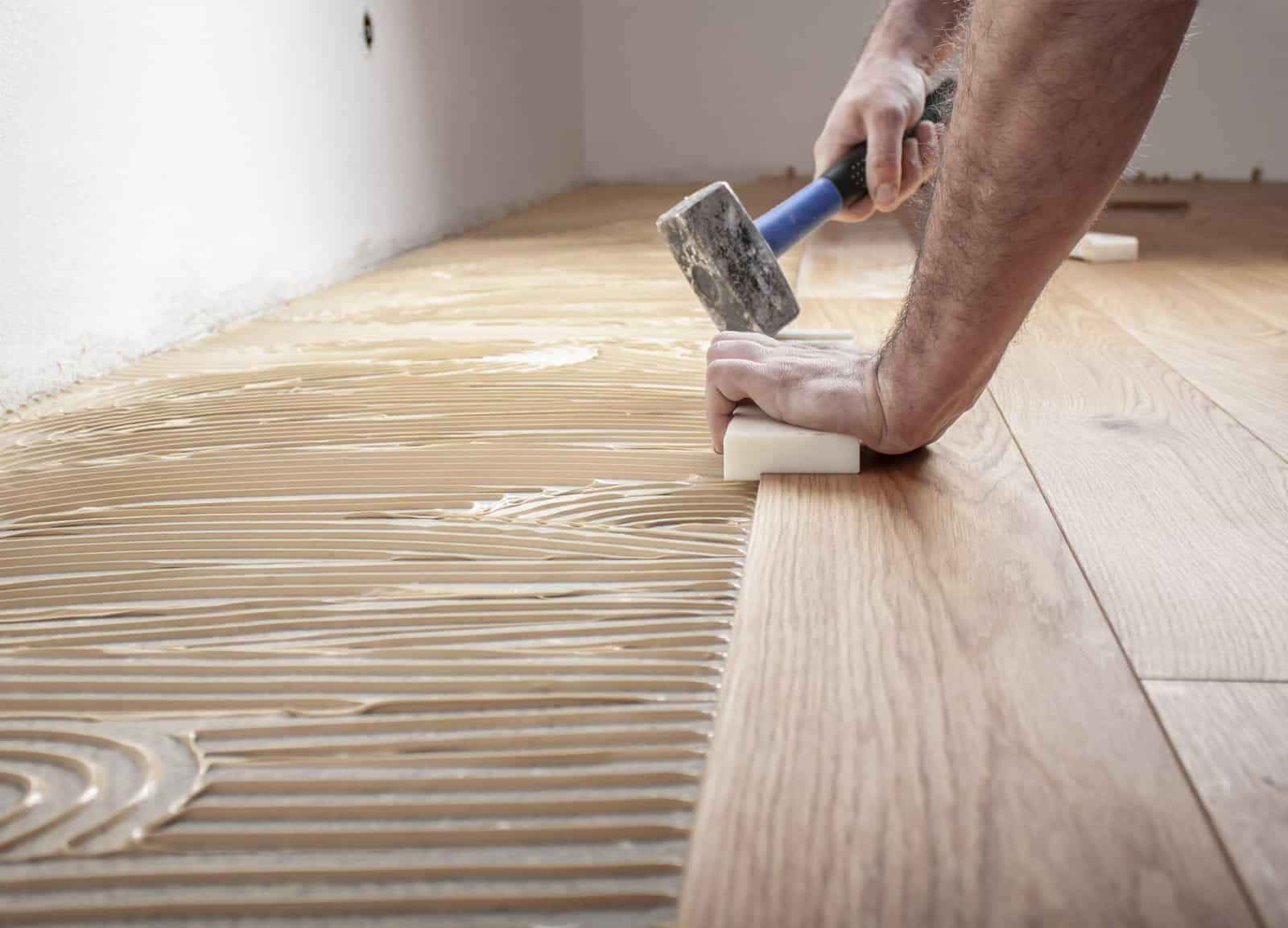 Pose d'un parquet