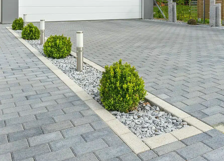 Terrasse en pierre en Essonne