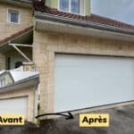 Remplacement d'une porte de garage en Essonne
