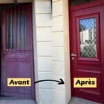 Remplacement d'une porte d'entrée en aluminium en Essonne