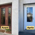 Changement d'une porte d'entrée à Ballancourt en Essonne