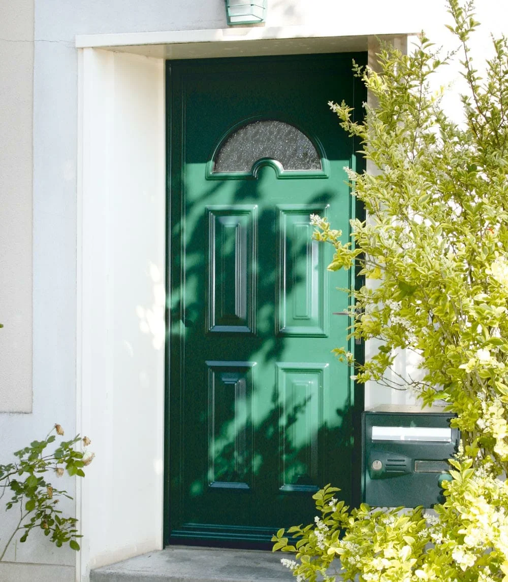 Porte OuvertureS Galice verte en alu