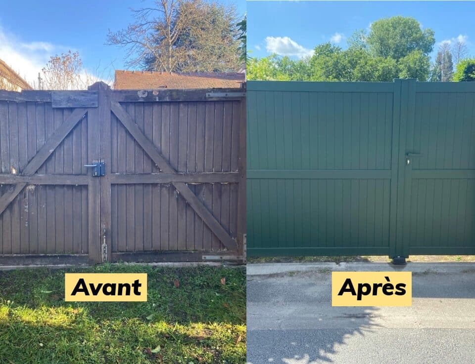 changement d'un portail à Baulne en Essonne