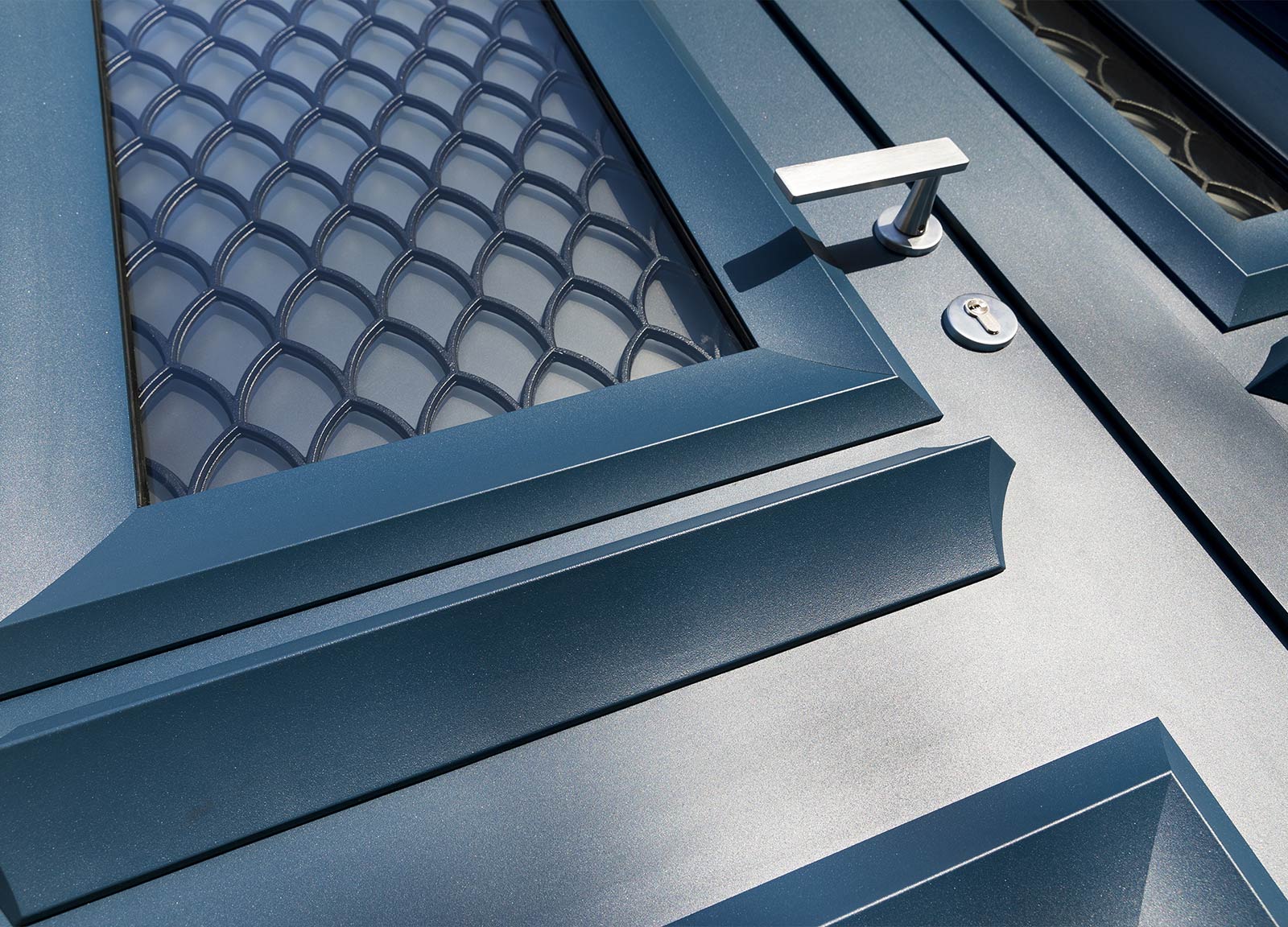Qualité porte d'entrée an aluminium OuvertureS